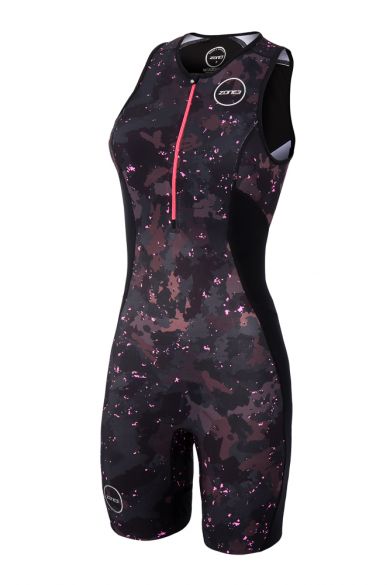 Zone3 Activate Plus Ärmellos Trisuit Stealth camo Damen TS18WACPP104