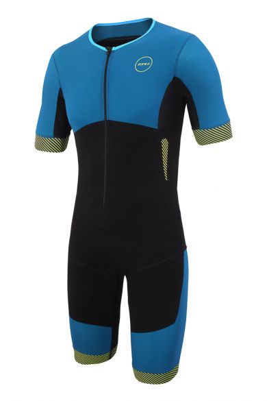 Zone3 Aeroforce Kurzarm Trisuit Blauw/Schwarz Herren TS18MAFS101