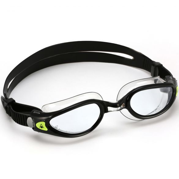 Aqua Sphere Kaiman EXO klare Linse Schwimmbrille Schwarz/Silber ASEP116122