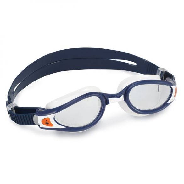 Aqua Sphere Kaiman EXO klare Linse Schwimmbrille dunkelblau/Weiß ASEP1164009LC