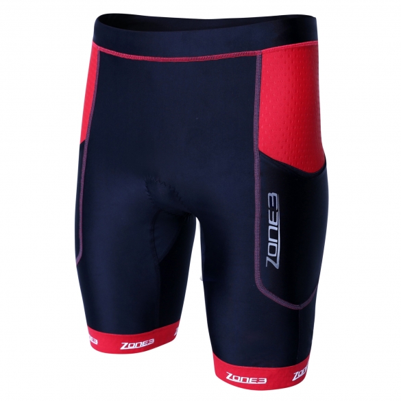 Zone3 Aquaflo plus tri short Schwarz/Rot Herren 16211