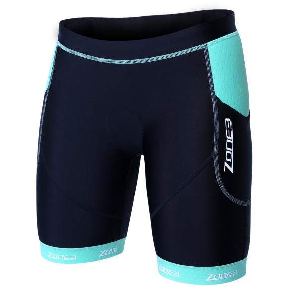 Zone3 Aquaflo plus tri short Schwarz/Grün Damen 16245