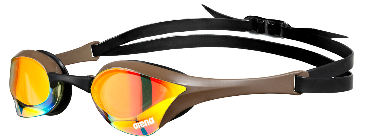 Arena Cobra Ultra Swipe Mirror Schwimmbrille Gelb/Braun AA002507-360