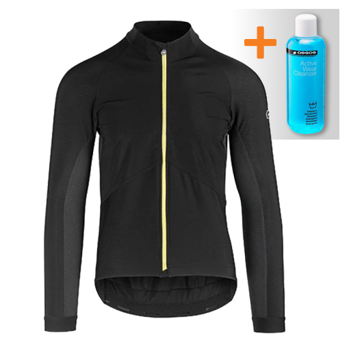 Assos Mille GT spring fall Langarm Jacket Schwarz/Gelb Herren 113034472