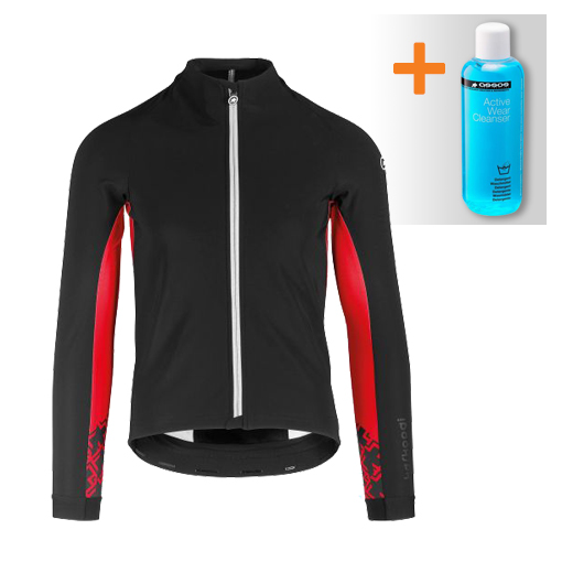 Assos Mille GT Winter Langarm Jacke Schwarz/Rot Herren 113034547