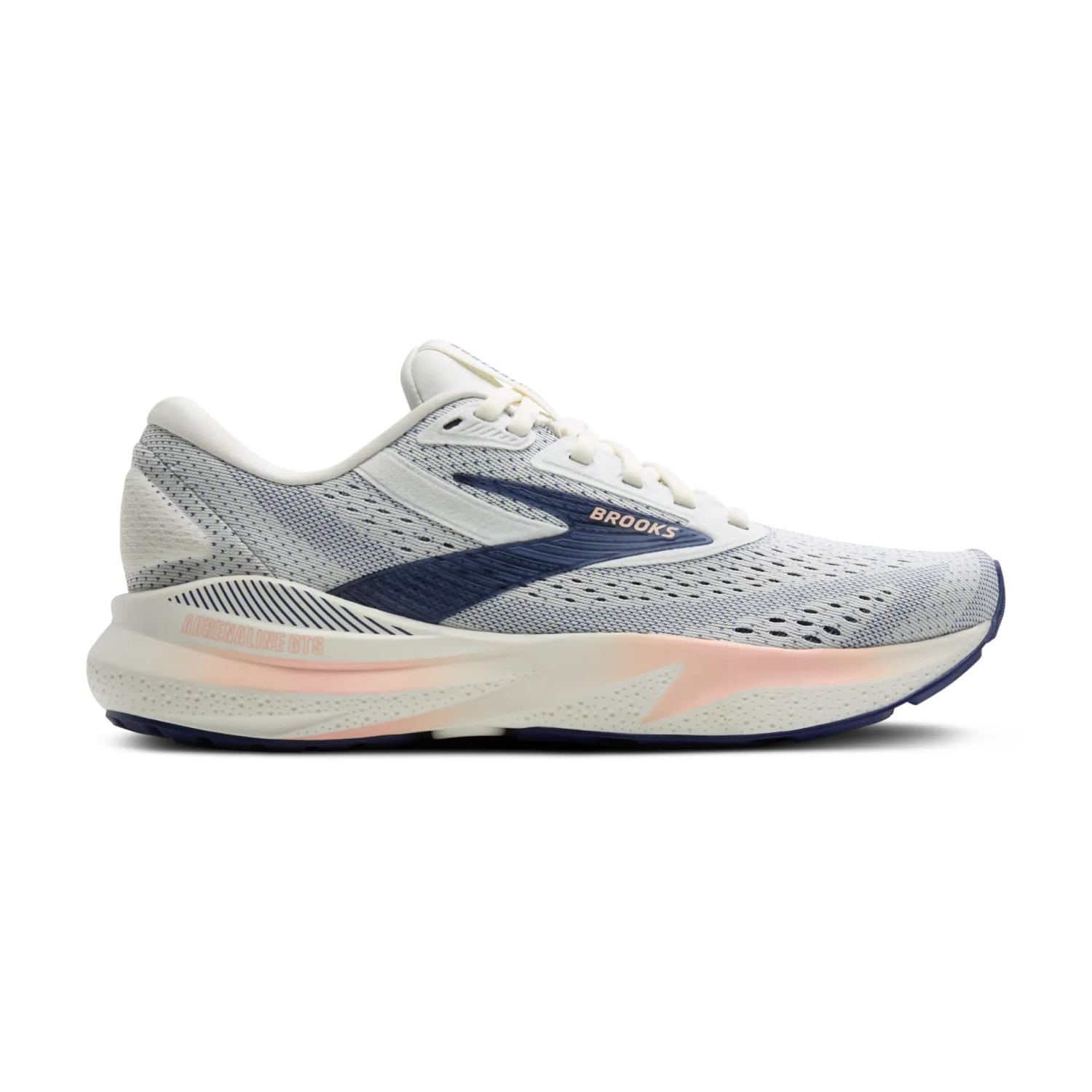 Brooks Adrenaline GTS 24 narrow laufschuhe Grey/Blue Ribbon/Peach damen 1204262A140