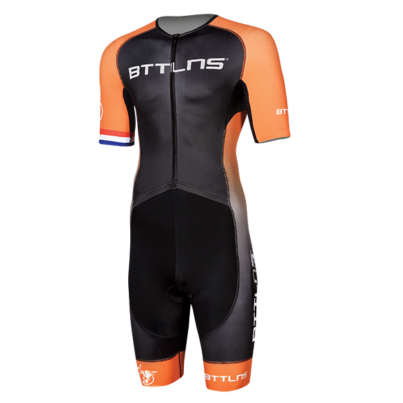 BTTLNS Typhon 2.0 Trisuit Kurzen Ärmel Schwarz/Orange Herren 0219008-120