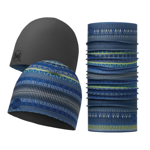 BUFF Microfiber reversible Hat + original BUFF combi Oslo Blau  113283707-VRR
