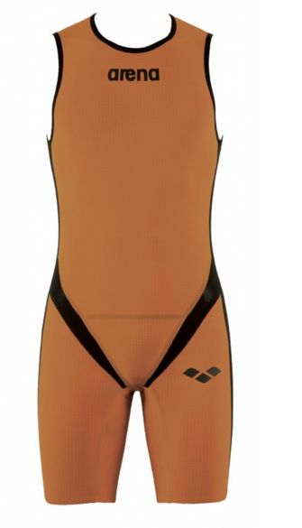 Arena Carbon pro Rear zip Ärmellos Trisuit Orange Herren AR1A565-35