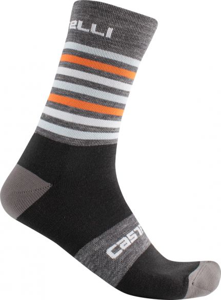Castelli Gregge 15 Radsocken Grau Herren 17560-343