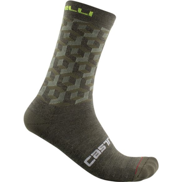 Castelli Cubi 18 Radsocken Grün Herren 20541-075