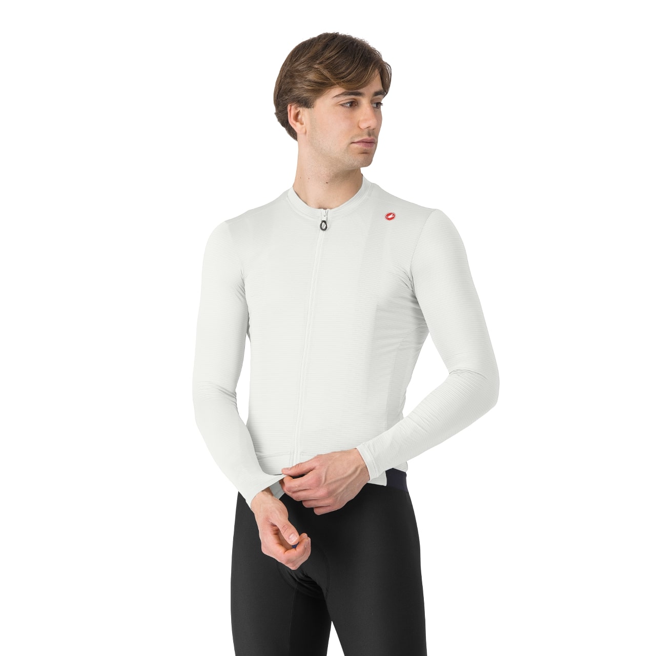 Castelli Espresso Radtrikot Langarm weiß herren 4524008-065