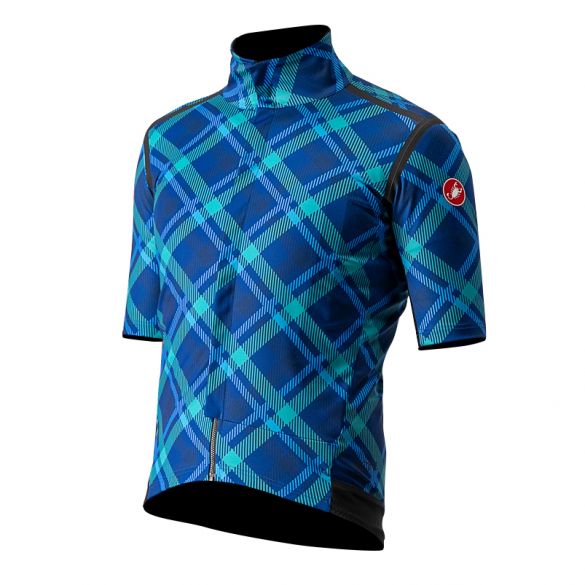 Castelli Gabba RoS Kurzarm Radtrikot Blau/Grun Herren 21547-057