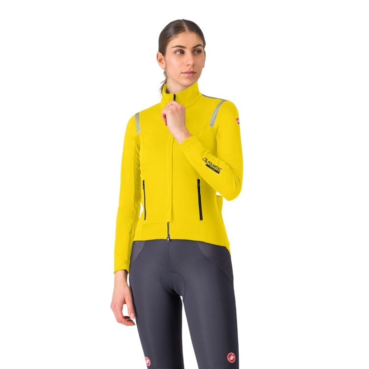 Castelli Perfetto RoS 3 Langärmelige Fahrradjacke mango/mojito damen 4525557-712