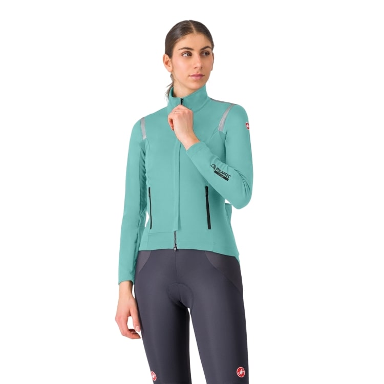Castelli Perfetto RoS 3 Langärmelige Fahrradjacke pool blue damen 4525557-457