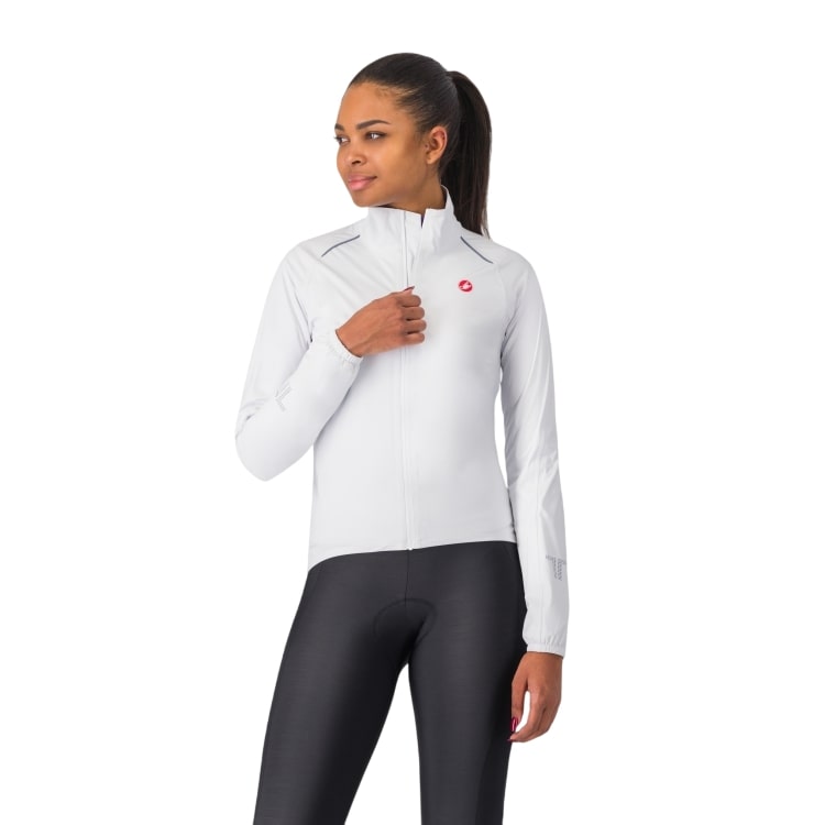 Castelli Emergency 3 W Rain Jacket Fahrradjacke langärm weiß damen 4525535-001