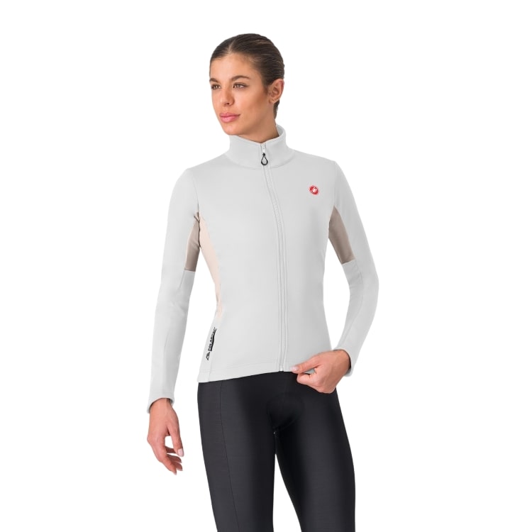 Castelli Entrata 2 W jacket fahrradjacke langarm ivory damen 4525534-065