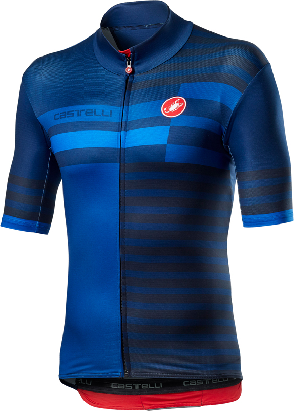 Castelli Mid Weight Pro Radtrikot Kurzarm Blau Herren 20520-414