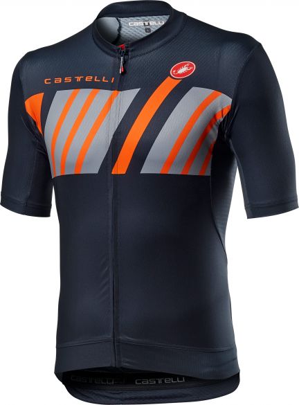 Castelli Hors Categorie Kurzarmtrikot Savile Blau Herren 20013-414