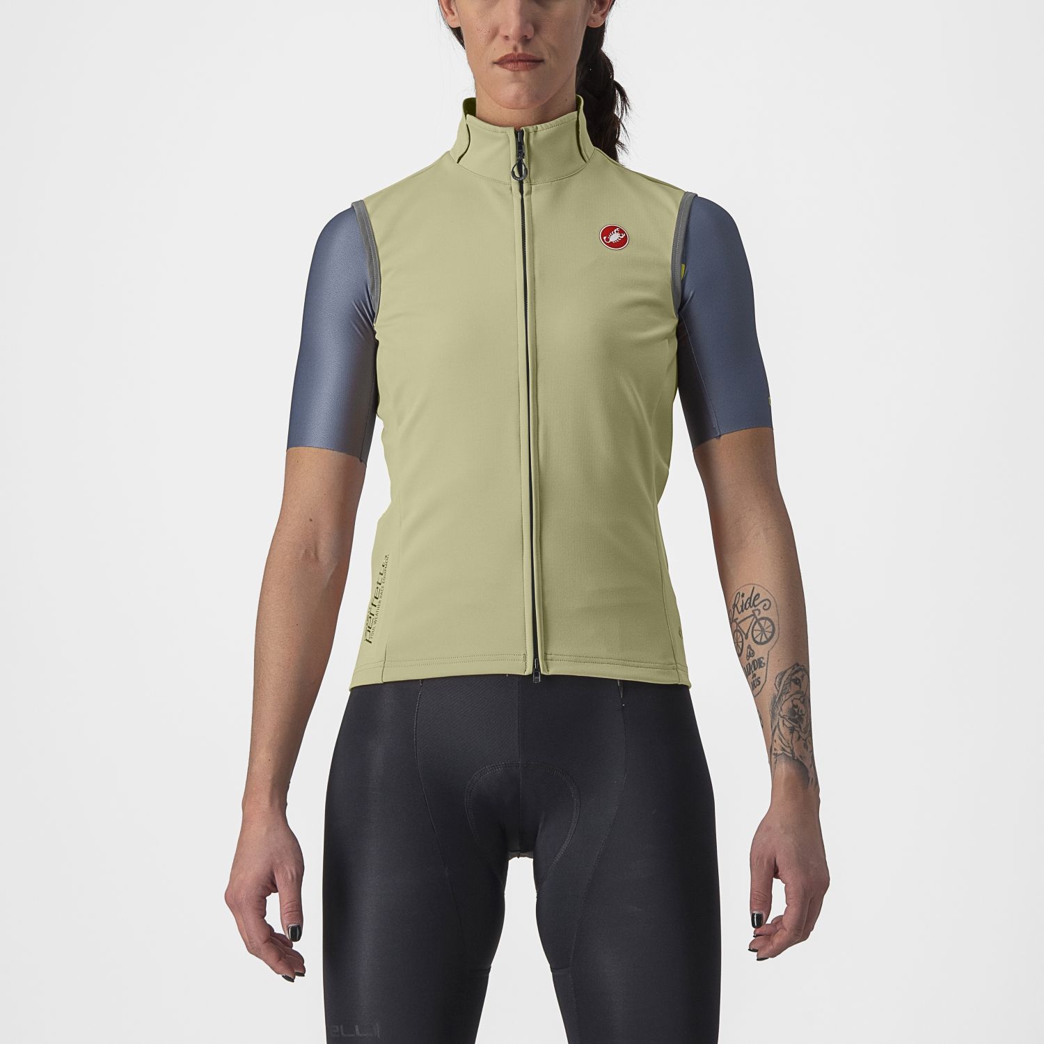 Castelli Perfetto RoS 2 Radweste Ärmellos Grun Damen 4522546-363