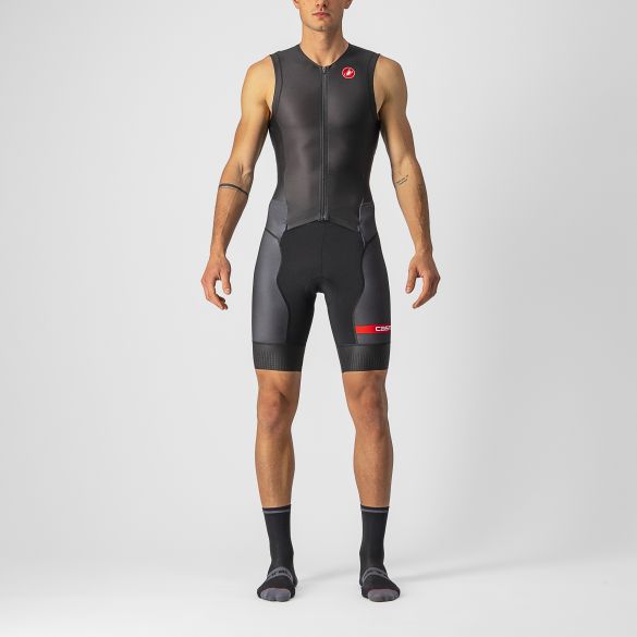 Castelli Free Sanremo 2 Trisuit ärmellos Herren schwarz 8622090-010
