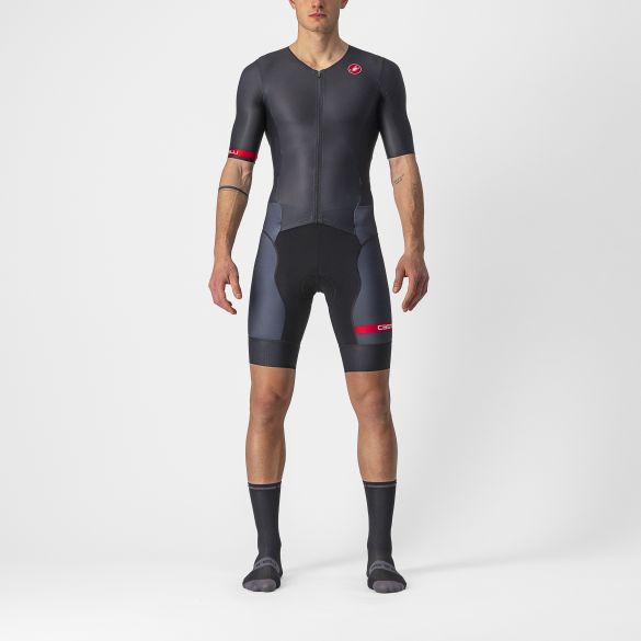 Castelli Free Sanremo 2 Trisuit Kurzarm Schwarz Herren 8620092-010