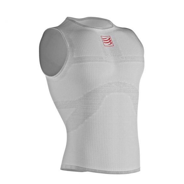 Compressport 3D thermo ultralight shirt Ärmellos Unterwäsche Weiß TS3D-TK00