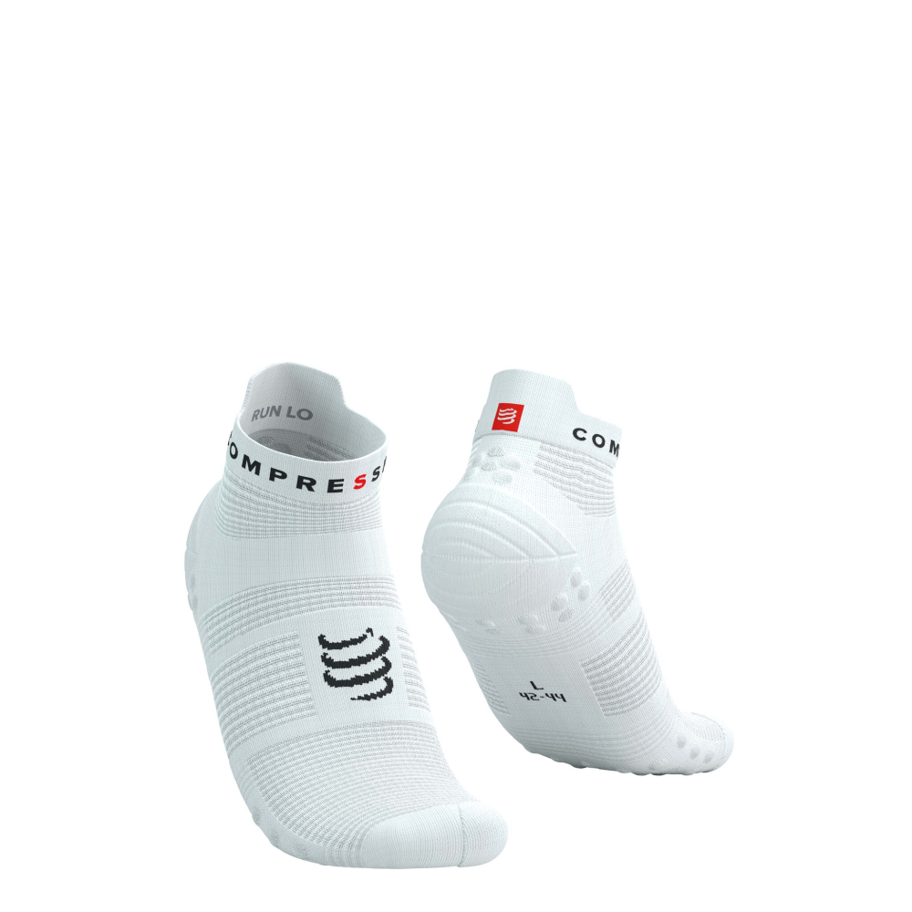 Compressport Pro racing v4.0 low laufsocken weiß XU00047B0002