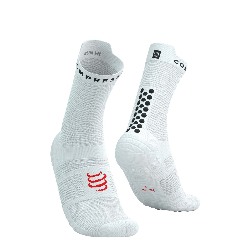 Compressport Pro Racing Socks V4.0 Run High weiß XU00046B0013