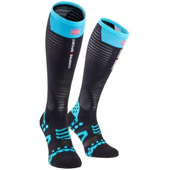 Compressport Fullsocks ultralight racing Kompressionsstrümpfe Schwarz FSUL102-99