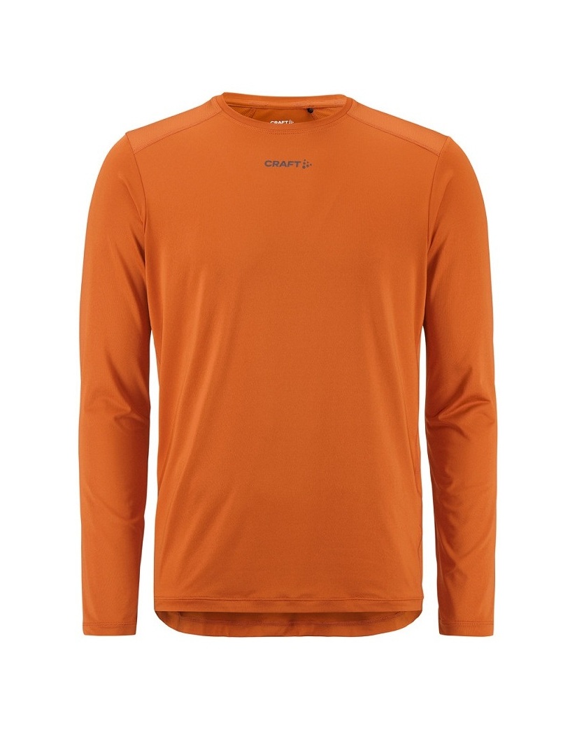Craft ADV Essence Langarm-Laufshirt 2 Orange Herren 1914793-699000