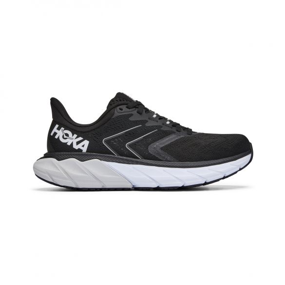 Hoka One One Arahi 5 Laufschuhe Schwarz/Weiß Damen 1115012-BWHT