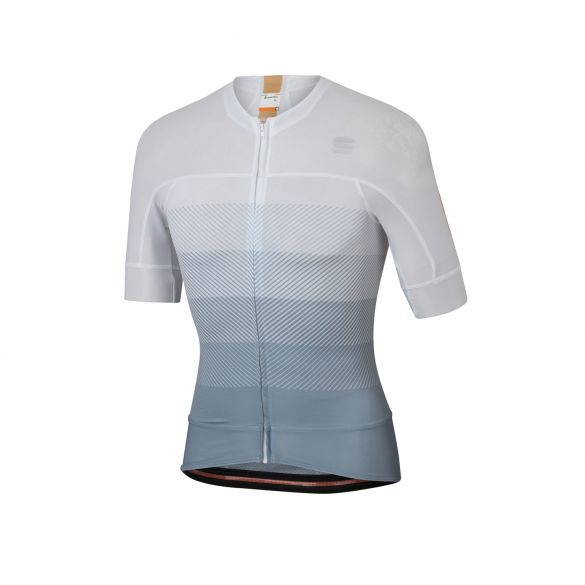 Sportful Bodyfit pro evo Radtrikot Kurzarm Weiß/Grau Herren 1120003-101