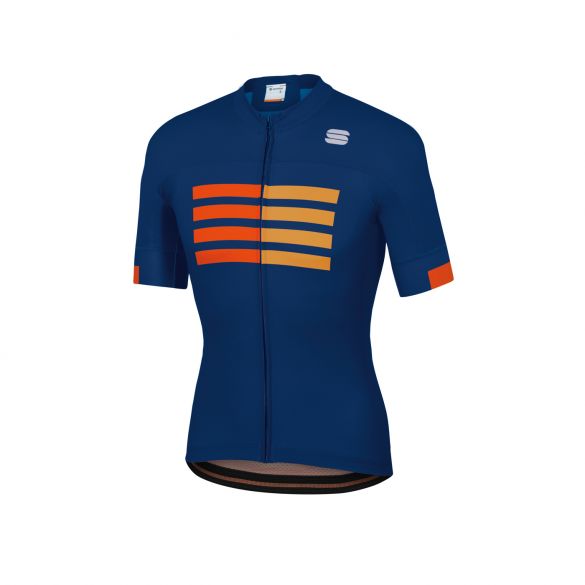 Sportful Wire Radtrikot Kurzarm Blau Herren 1120008-433