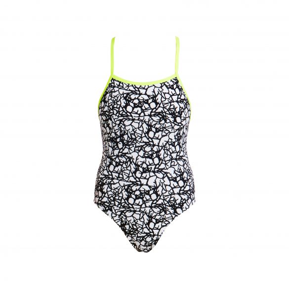 Funkita Bleached coral Tie Me Tight Badeanzug Damen FKS001L01966