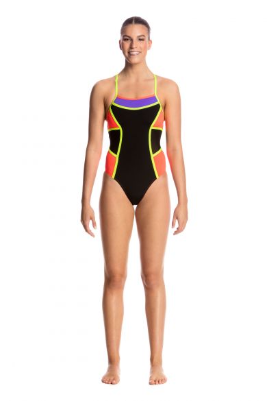 Funkita Flame thrower Colour block Badeanzug Damen FKS002L01679