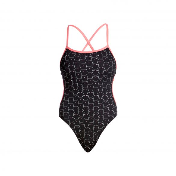 Funkita Night cat Cut Away Badeanzug Damen FKS004L02058