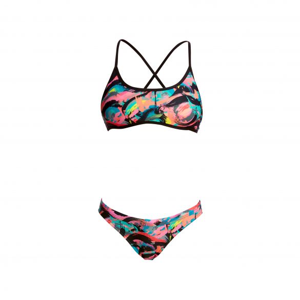 Funkita Crazy painter Tie down Bikini Set Damen FKS007L02183+FS22L02183
