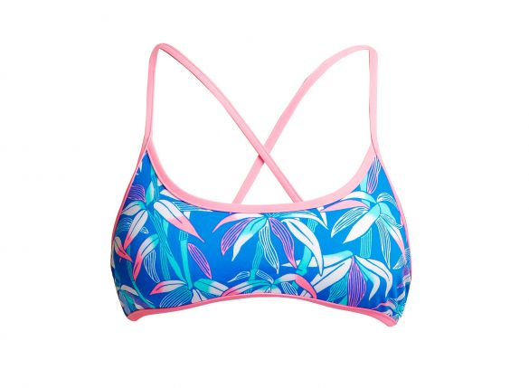 Funkita Boobam blue cross back top Damen FKS007L02633