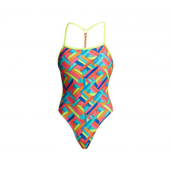 Funkita Panel pop Twisted Badeanzug Damen FKS010L02211