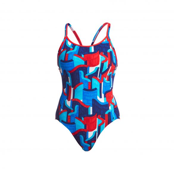 Funkita Block rock Diamond Back Badeanzug Damen FS11L02305