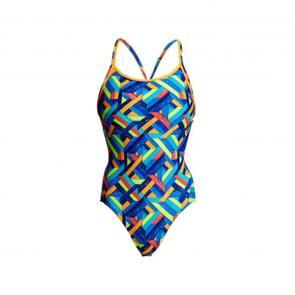 Funkita Boarded Up Diamond Back Badeanzug Damen FS11L02212
