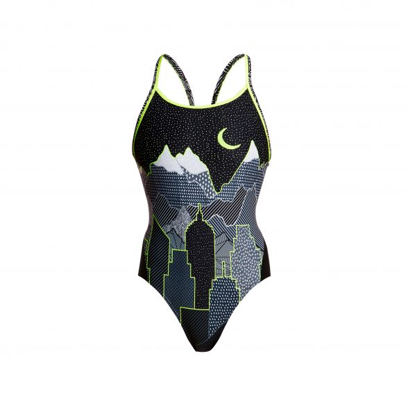 Funkita Moonlighting Diamond Back Badeanzug Damen FS11L02197