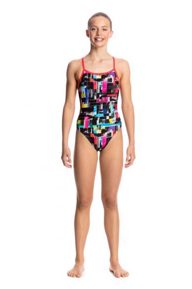 Funkita Test signal Single Strap Badeanzug Mädchen FS16G01802