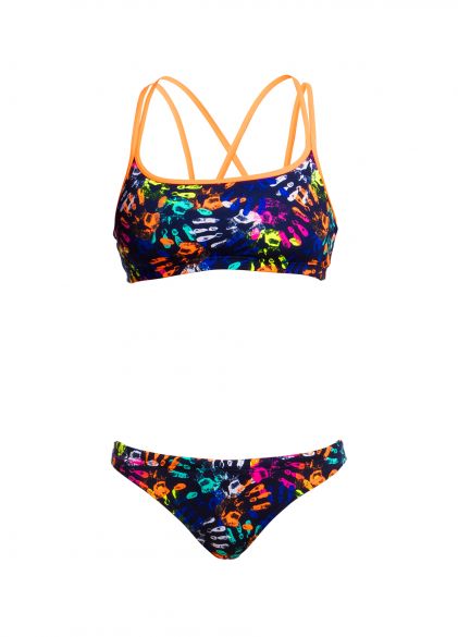 Funkita Hands Off Criss cross sports Bikini Set Damen FS33L01676+FS24L01672