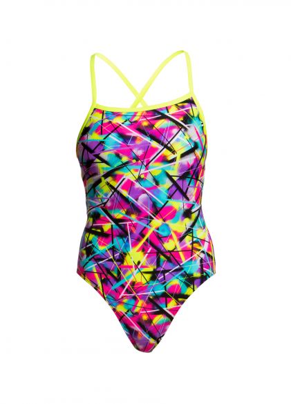 Funkita Spray on Strapped In Badeanzug Damen FS38L01882
