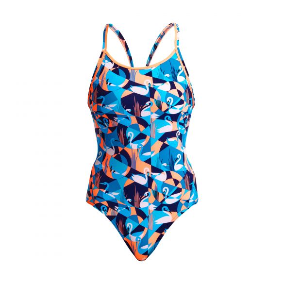Funkita Swan Song Eco diamond back Badeanzug Damen FKS033L71329