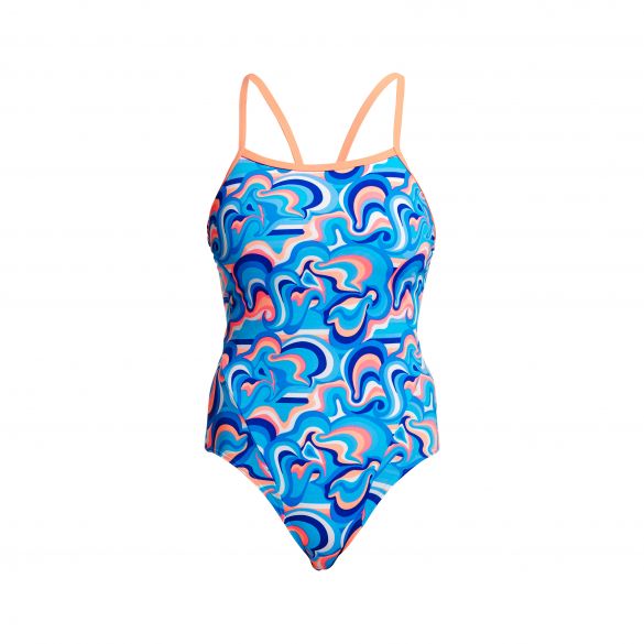 Funkita Double Scoop Single Strap Badeanzug Damen FKS030L02678