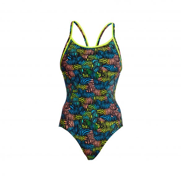 Funkita Colour Run Eco Diamond Back Badeanzug Damen FKS033L02507