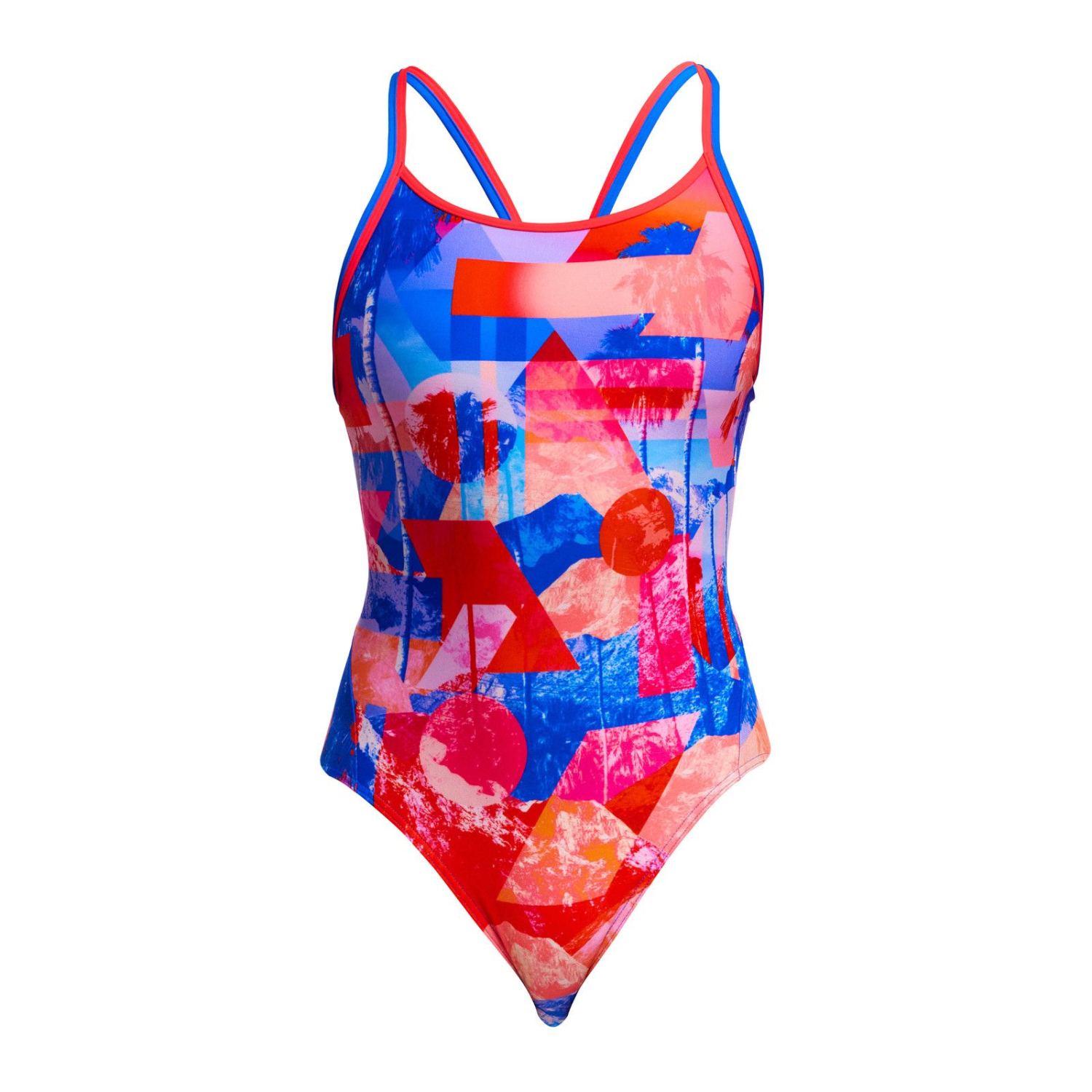Funkita Miss Adventure Diamant Rücken Badeanzug Damen Kopie FKS033L72179